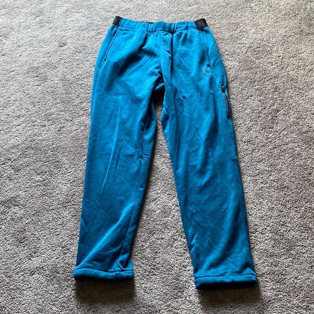 And1 Teal Fleece Jogger Sweatpants Athletic Lounge Pants SIZE M